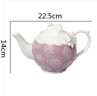 Europese Stijl Kant Servies Theepot Theekopje Dessert Kopjes En Schoteltjes Hartvormige Strik Plaat Keuken Decoratie Ornamenten A-1stk