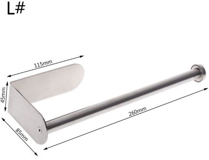 Europese Stijl Lijm Verticale Papieren Handdoek Houder Rvs Wall Mount Badkamer Keuken Wc Tissue Roll Opbergrek