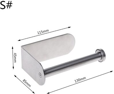 Europese Stijl Lijm Verticale Papieren Handdoek Houder Rvs Wall Mount Badkamer Keuken Wc Tissue Roll Opbergrek