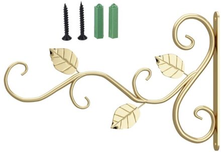 Europese Stijl Muur Opknoping Bloempot Ondersteuning Beugel Haak Ijzeren Hanger Decor goud