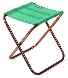 Europese Stijl Persoonlijkheid Creatieve Moderne Outdoor Opvouwbare Kruk Aluminium Draagbare Barbecue Vissen Mazza Stoel WF1030 groen