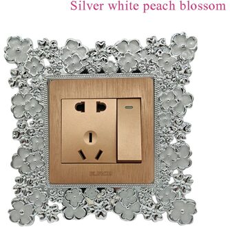 Europese stijl stofdichte vlinderschakelaarstickers decoratieve stickers kinderkamer cartoon schakelaar beschermhoes groen