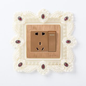 Europese stijl stofdichte vlinderschakelaarstickers decoratieve stickers kinderkamer cartoon schakelaar beschermhoes Rood