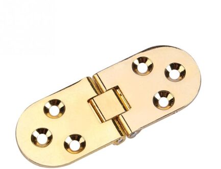 Europese Stijl Zinklegering Deur Scharnieren 80*30Mm Ronde Rand Naaimachine Klaptafel Scharnier Meubels Flip Lade siilver/Goud