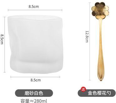 Europese Whiskey Glas Shot Tarwe Bier Steins Leuke Multi-color Wijn Cup Crystal Cocktail Frosted Creativiteit Container Bar Drinken matte wit