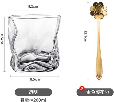 Europese Whiskey Glas Shot Tarwe Bier Steins Leuke Multi-color Wijn Cup Crystal Cocktail Frosted Creativiteit Container Bar Drinken transparant