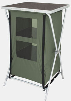 Eurotrail Campingkast Aubenas 98 X 60 Cm Aluminium/mdf Groen