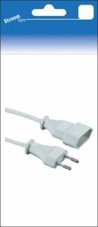 Euroverlengsnoer 5 mtr wit