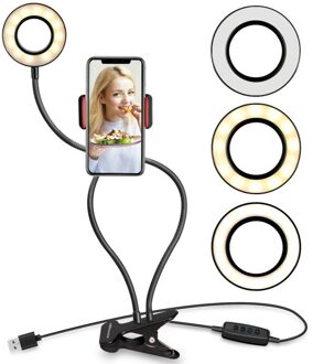 EUROXANTY®| LED light hoops | Ring light with tripod | Ring light | Ring light mobile holder | Tik Tok | Plaza España Mobile support 2 in 1