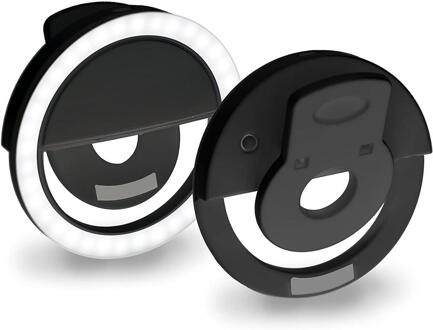 EUROXANTY®| LED light hoops | Ring light with tripod | Ring light | Ring light mobile holder | Tik Tok | Plaza España zwart Selfie LED ring