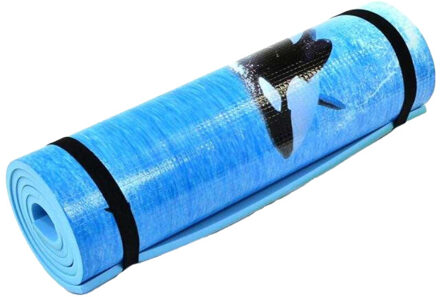 Eva dolfijn yoga mat Blauw - One size