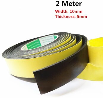 Eva Enkelzijdige Foam Tape Buffer Decompressie Shock Spons Tape Waterdichte Isolatie Geluiddichte Crash Strip 2M * 10mm * 5Mm