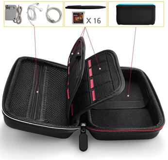 Eva Harde Draagtas Shell Beschermhoes Tas 16 Kaartsleuven Gaming Accessoires Opbergzakken Voor Nintend 2DS Ll/xl/3Dsxl Ll for 3DS LL of XL