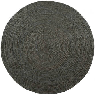 EVA Interior Interieur05 Rond vloerkleed Jute Groen - 150 cm (M)