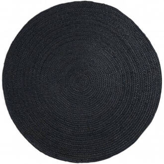 EVA Interior Interieur05- Rond vloerkleed Jute Zwart