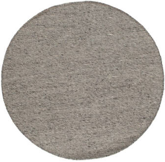 EVA Interior Rond vloerkleed wol Antraciet - Cobble Stone -180cm Zwart