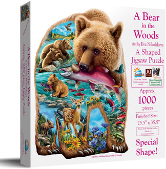 Eva Nikolskaya - A Bear in the Woods Puzzel (1000 stukjes)