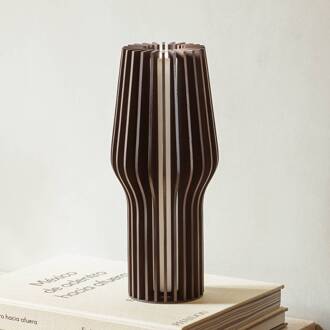 Eva Solo LED tafellamp Radiant, donker hout, Ø 9,5 cm donkere eik