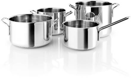 Eva Trio Kookpannenset, Set van 4 Stuks - Eva Trio | Collection Zilver