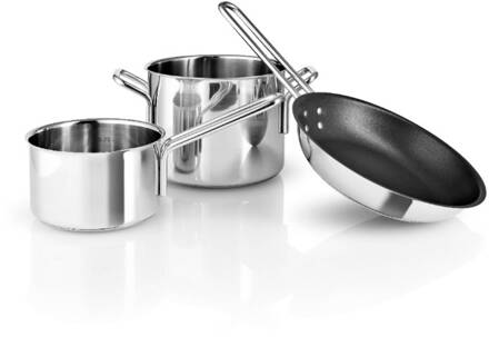 Eva Trio Kookpannenset Starter, Set van 3 Stuks - Eva Trio Zilver