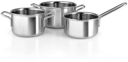 Eva Trio Pannenset Multi, Set van 3 Stuks - Eva Trio Zilver