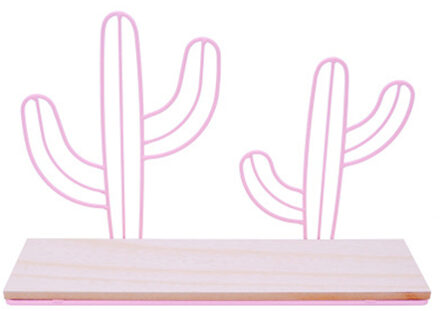 Eva2king Houten Ijzeren Muur Plank Muur Gemonteerde Speelgoed Voor Slaapkamer Home Decor Kid Kamer DIY Wanddecoratie Houder Baby meisje Room Decor roze cactus