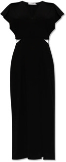 Evana jurk met uitsparingen IRO , Black , Dames - M,Xs,2Xs