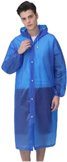 Evc Waterdichte Regenjas Mannen Regenjassen Wandelen Camping Lange Hooded Regenjas Transparant Grijs Regen Jas B