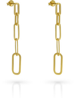 'Eve' Dames 925 Sterling Zilveren Oorbellen - Goud ZO-7550/G