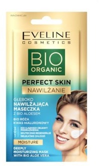 Eveline Gezichtsmasker Eveline Perfect Skin Moisture Deeply Moisturizing Masker Bio Aloe Vera 8 ml