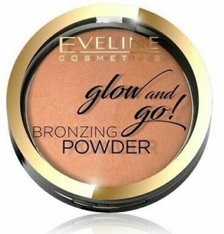 Eveline Glow And Go! Bronzing Powder Powder Powder Bronzer In Stone 02 Jamaica Bay 8.5G
