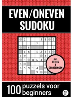 Even/Oneven Sudoku - Nr. 30 - 100 Puzzels Voor Beginners - Sudoku Puzzelboeken