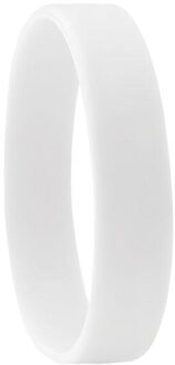 Evenement silicone polsbandje - maat One size Wit