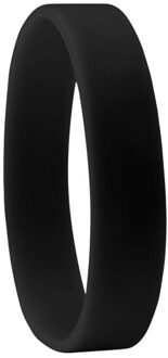 Evenement silicone polsbandje Zwart - One size