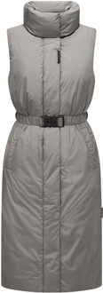 Evening Song lang wintervest voor dames - warm en stijlvol - maat M Grijs
