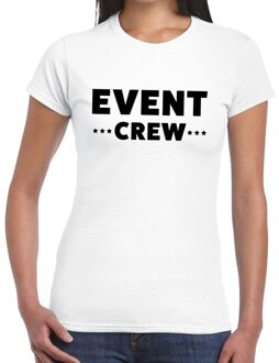 Event crew / personeel tekst t-shirt wit dames XS