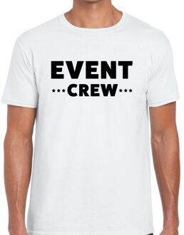 Event crew / personeel tekst t-shirt wit heren XL