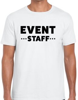 Event staff / personeel tekst t-shirt wit heren S