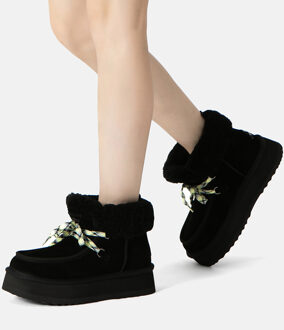 EVER AU Australië Dames Lapwing Enkel Plateau Boots - maat Zwart