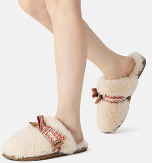 EVER AU Australië Dames Moorhen Schapenleren Laarzen Slippers Crème