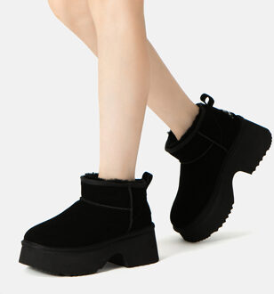 EVER AU Australië Dames Nicobar 3-Way Style Platform Mid Boots Zwart - EU 39/ UK 6