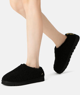 EVER AU Australië Dames Snipe Pluche Enkelslippers Zwart - EU 39/ UK 6