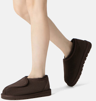 EVER AU Australië Dames Swiftlet Verstelbare Schapenvacht Slippers Chocoladebruin