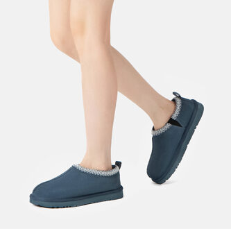 EVER AU Australië Dames Wigeon Leren Slippers Blauw/Donkergrijs - EU 42 / UK 8