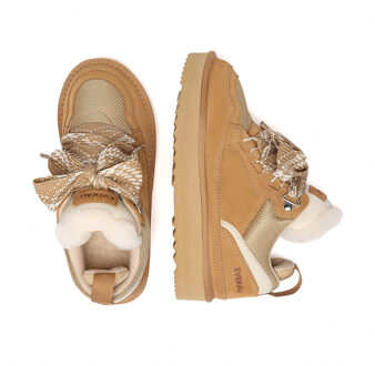 EVER AU Australië Heren Papoea Veterschoen Platform Sneakers Boots Kastanjebruin - EU 50 / UK 14