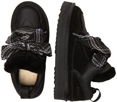 EVER AU Australië Heren Papoea Veterschoenen Platform Sneakers Boots Zwart - EU 50 / UK 14
