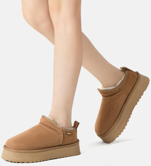 EVER AU Australië Vrouwen Partridge Classic Ultra Mini Platform Botten Kastanjebruin - EU 40.5 / UK 7