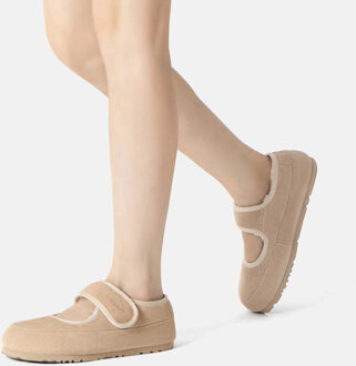 EVER AU Australië Vrouwen Teal Verstelbare Band Sheepskin Slippers Zand - EU 38 / UK 5