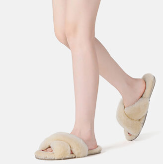 EVER AU Crossover-slippers voor dames-DOVE Crème