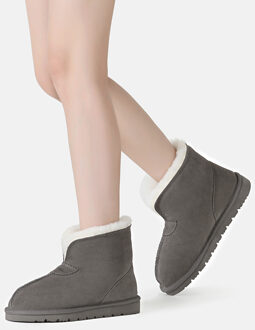 EVER AU dames enkelpantoffels-OWL Grijs - EU 37